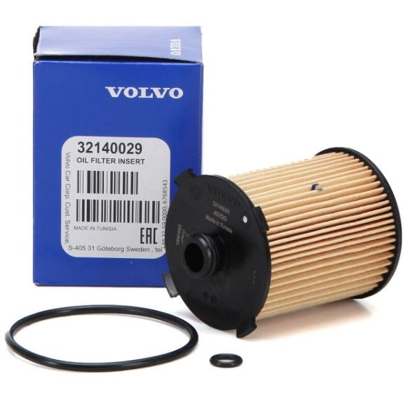 Oliefilter (B4154Tx,B4204T,D4204Tx) S/V60(11-) V40(13- VOLVO