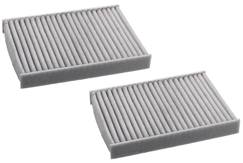 Microfilterset koolstof G3., F9., G1., G0., F9., G07