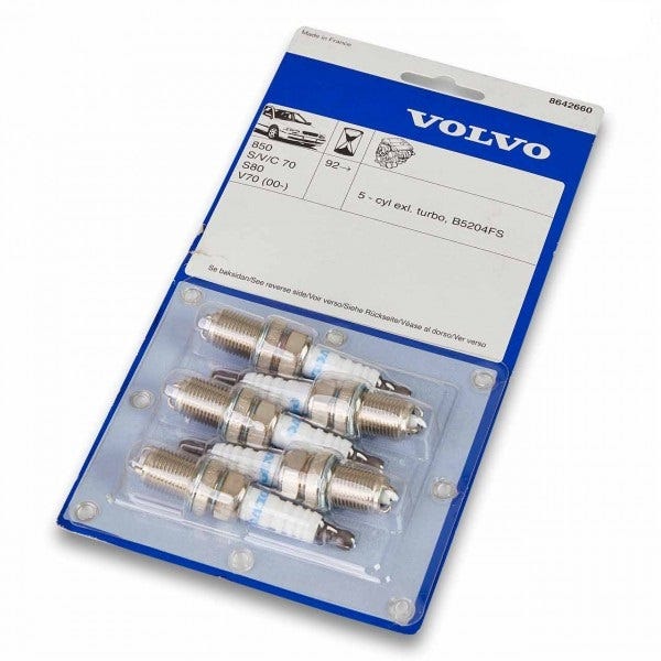 Bougieset VOLVO (non turbo) 850 S/V70(-00) S60(-09) V70(00-)