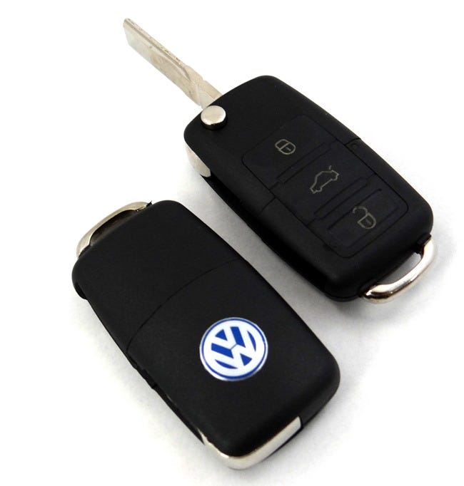 Volkswagen 3-knops sleutelbehuizing