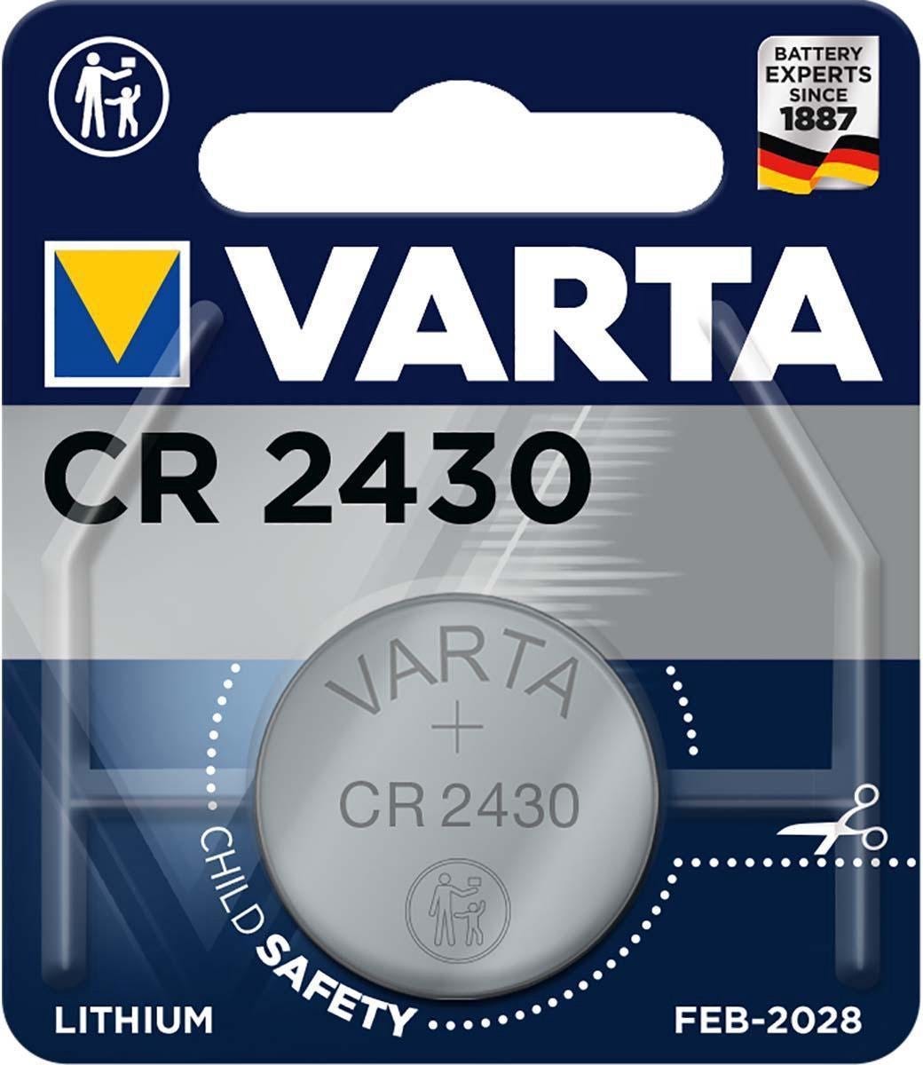 Varta Knoopcelbatterij CR2430 Lithium 3v 300mAh (Ø24,5x30mm)