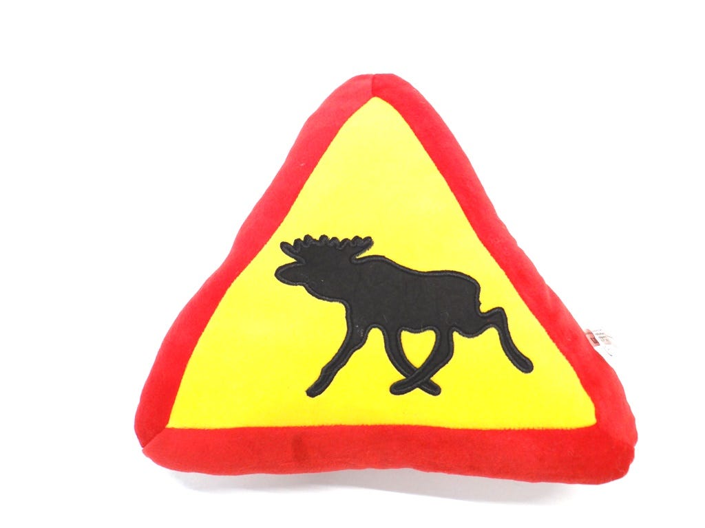 Eland Waarschuwing Kussen