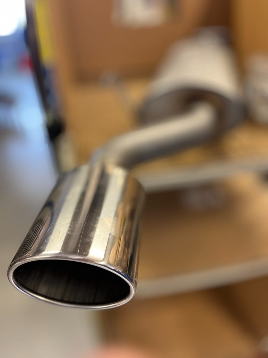 Einddemper ovaal met chroom eindstuk 9-3 -2003 900 1994-