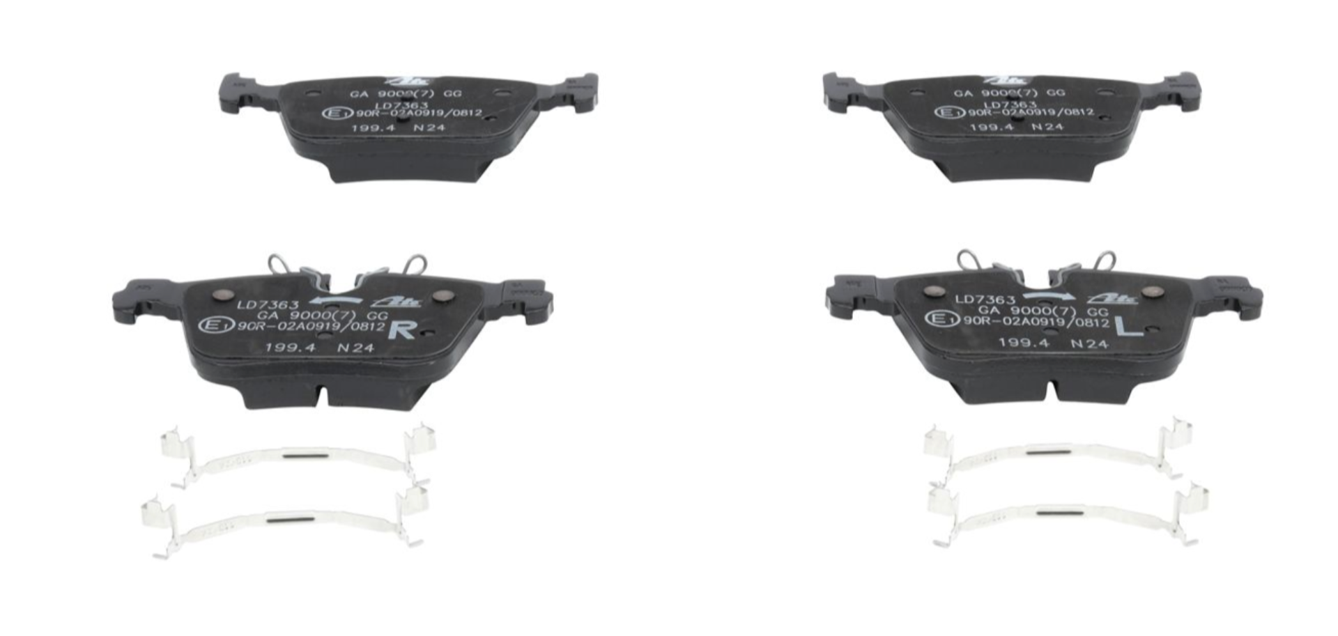 Remblokset achter (ATE) S/V90(17-) XC90(16-) XC60(18-) S/V60