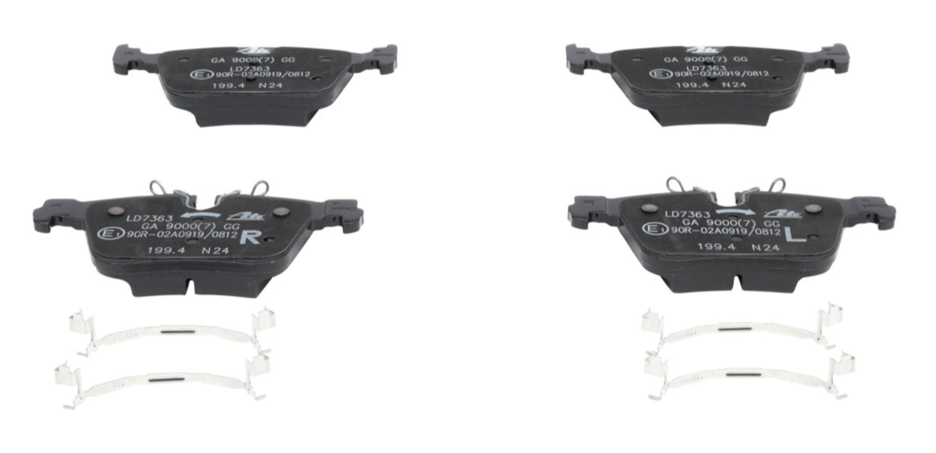 Remblokset achter (Keramisch) S/V90(17-) XC90(16-) S/V60